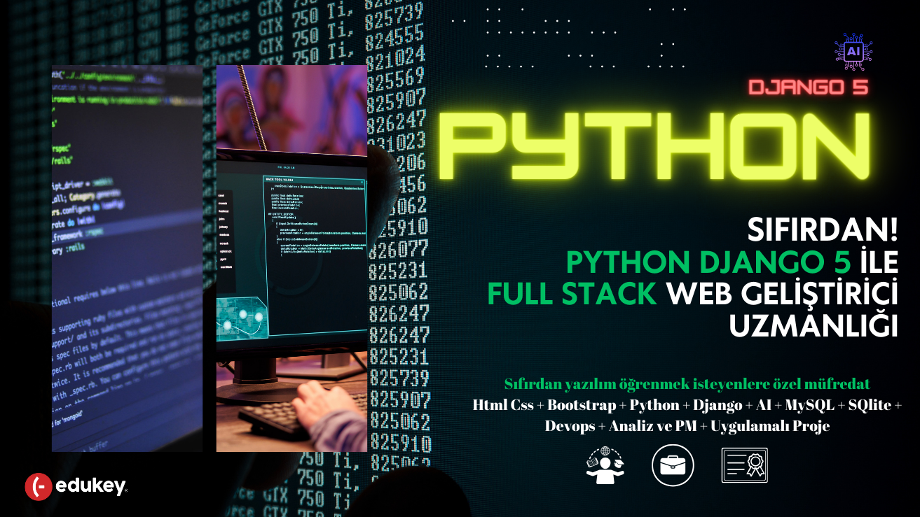 Sıfırdan! Python Django 5 ile Full Stack Web Geliştirici Uzmanlığı